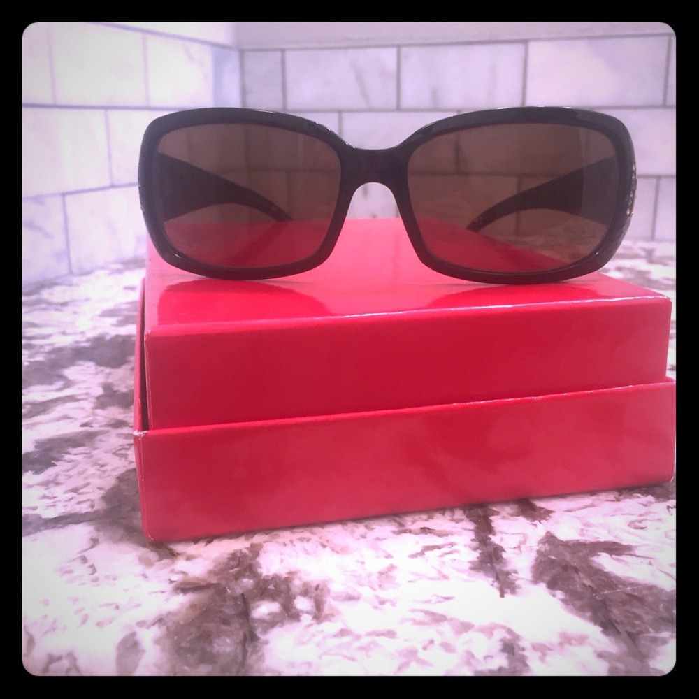 Fendi Sunglasses with Rhinestone Signature Logo